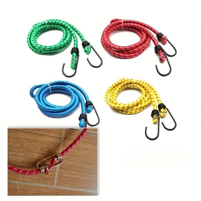 Heavy-Duty Elastic Luggage Strap With Double Hooks - Secure Fastening For Suitcases, Motorcycles, Cars, Trucks, Bikes - Multi-Purpose Cargo Strap For Travel, Moving, Warehouse - Durable & Easy To Use, Luggage Straps For Travel, Vehicle Cargo Holder, Versatile Cargo Strap, Sturdy Hook Design, Moving Essentials, Reinforced Construction, Moving Supplies - Image 7