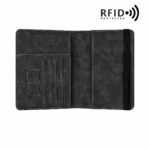 1Pc Rfid Passport Holder, Thin Passport Wallet, Retro Pu, Multi-Function Wallet, Travel Passport Bag - Image 3