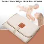 1Pc Portable Foldable Diaper Changing Mat For Baby - Mixed Color, Polyester Fiber