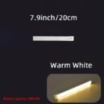 1Pc Magnetic Motion Sensor Led Light For Cabinets & Rvs - Usb Rechargeable, 10.01Cm To 50.01Cm Adjustable Range, White & Warm Light, No-Drill Installation, Ideal For Kitchen, Wardrobe, Bedroom, And Corridor Lighting, Cabinet Lighting | Sleek Led Light | Usb Rechargeable Light Rv Interior Lighting - Image 13