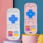 1Pc Soft Silicone Youngsters Teether Toy - Pink Remote Control Design With Colorful Buttons, Safe & Durable Chew Toy For Teething Youngsters 0+, Easy To Clean & Disinfect, Youngsters Toy - Image 10