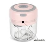 1Pc Electric Garlic Chopper, Mini Portable Veggie Chopper, 250Ml Garlic Grinder Masher Onion Chopper, Blender To Vegetable, Wireless Food Processor For Ginger, Chili, Fruit, Meat, Etc - Image 7