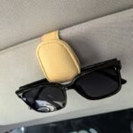 1Pcs Universal Sun Visor Glasses 1Pc Universal Car Sun Visor Glasses Clip, Pu Material, Auto Eyeglasses Holder, Vehicle Interior Accessories, Eyewear Storage Bracket - Image 6