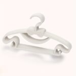 10Pcs Adorable White Bowknot Clothes Hangers - Lightweight, Durable Plastic, Heart & Mustache Design For Efficient Storage Of & Outfits, Accessories