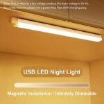 1Pc White & Warm White Motion Sensor Led Light - Magnetic Usb Rechargeable, 10.01Cm-50.01Cm Range, Battery/Usb Powered, No Drill Required For Rv, Kitchen, Wardrobe, Bedroom, Under Cabinet & Night Light - Image 2