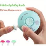 (Without Battery)3Pcs Electric Baby Nail Trimmer Kid Nail Polisher Tool Infant Manicure Scissors Baby Hygiene Kit Baby Nail Clipper Christmas Halloween Thanksgiving Children'S Gifts - Image 4
