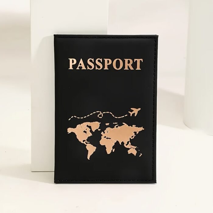 1Pc/2Pcs/4Pcs Couple Passport Bag Travel Passport Protective Case Solid Color Minimalist Id Protective Case Travel Wallet Multi-Functional Passport Holde - Image 7