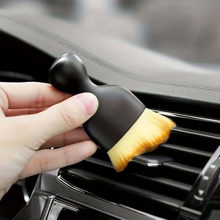 1Pc Advanced Multi-Function Car Detail Cleaning Brush With Cover - Ultra-Soft Bristles, Gentle Cleaning, Multi-Function Car Interior Dust Tool, Deep Cleaning Hard-To-Reach Areas, Essential Car Care Accessories - Image 6