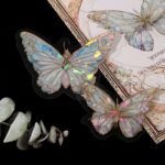 1 Pack/20Pcs, Pink Crystal Butterfly Three-Dimensional Butterfly Hand Account Diy Decorative Stickers Junk Journal Decor Supplies, Diy Junk Journal Decoration Label Stickers, Party Favor - Image 11