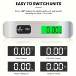 A Tool For Measuring The Weight Of Luggage When Traveling, With A Portable Digital Lcd Display, Capable Of Weighing Up To 110Lb/50Kg. - Image 9