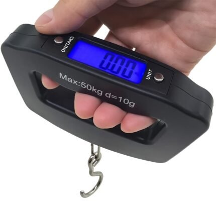 1Pc Digital Handheld Luggage Hanging Scale, Mini Portable Electronic Scale With Backlit Lcd Display, Travel Essentials