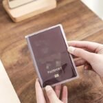 1Pc Pvc Passport Holder - Waterproof & Scratch-Resistant Travel Document Case With Card Slots, Foldable Design For International Travel, Durable Protective Cover For Passports & Ids