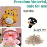 1000Pcs/200Pcs/100Pcs Colorful Safe Eyes And Noses Crochet, Black Plastic Safety Eye, Pad Circle, Plush Animal Handmade Doll Eyes, Diy Accessories, Amigurumi'S Safety Eye, Various Sizes - Image 8