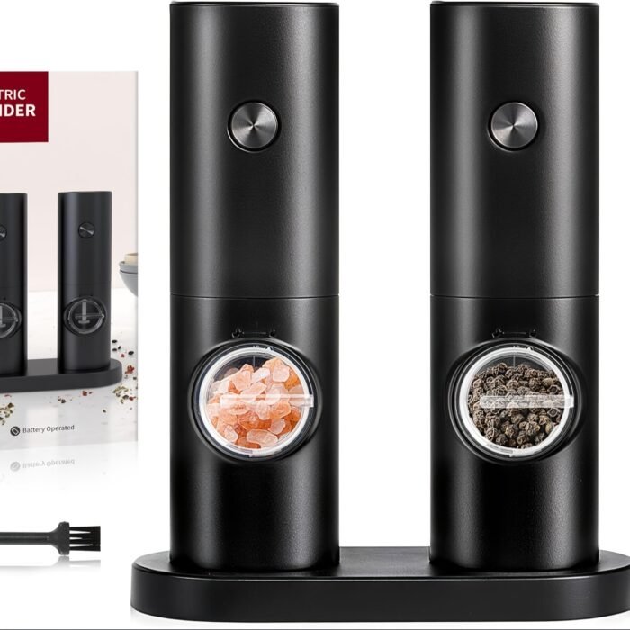 1Pc/2Pcs Intelligent Sensing Electric Grinder, Electric Salt And Pepper Grinder, Automatic Black Pepper Grinder, White Pepper Grinder, Convenient, Durable And High-Looking Electric Grinder, Suitable For Home Kitchen, Parties And Dinners - Image 5