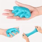 1Pc Car Interior Dust Remover Gel - Blue Jelly Cleaning Magic For Car Vents, Keyboard & More - Easy-To-Use Auto Cleaning Accessory, Ideal Gift For Men, Car Cleaning Accessories - Image 6
