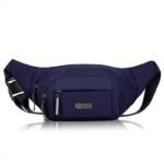 1Pc 40.01Cm Adjustable Waist Bag Fanny Pack With Zipper Closure - Unlined Nylon Hip Pack For Men & Women, Sporty Design For Hiking, Travel, Camping, Running, Sports & Outdoor Activities, Hiking Gear | Secure Zipper Bag | Secure Zipper Closure - Image 7