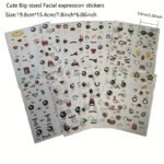 108Pcs/72Pcs/36Pcs Cute Expression Stickers Can Be Affixed To Water Cups, Books And Home Appliances Decoration Stickers, Mobile Phone Tables And Chairs Stickers, To Send Friends And Family Birthday Gifts, Big Size Sticker 20Pcs/30Pcs/40Pcs/60Pcs/80Pcs - Image 8