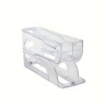 1Pc Space-Saving Egg Storage Organizer With Automatic Rolling Eggs - Heavy-Duty Refrigerator Egg Box, No Assembly Needed, Fits Side Door/Shelf - Ideal For Home, Kitchen, Or Commercial Use, Kitchen Organization, Compact Design, Sturdy Construction, Busy Households - Image 3
