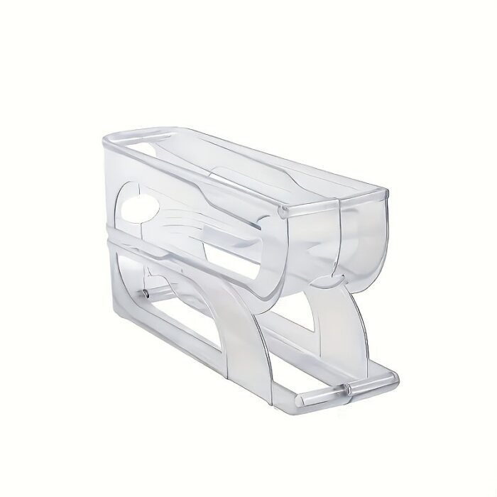 1Pc Space-Saving Egg Storage Organizer With Automatic Rolling Eggs - Heavy-Duty Refrigerator Egg Box, No Assembly Needed, Fits Side Door/Shelf - Ideal For Home, Kitchen, Or Commercial Use, Kitchen Organization, Compact Design, Sturdy Construction, Busy Households - Image 3
