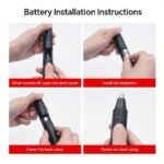 1Pc Gertzy Nose Hair Trimmer, Stainless Steel Head, Dry Battery Powered, Painless Nose And Ear Hair Remover For Men And Women - Ideal Father'S Day Gift, Nose Hair Removal | Ergonomic Design | Durable Trimmer, Nose Hair Trimmer - Image 8