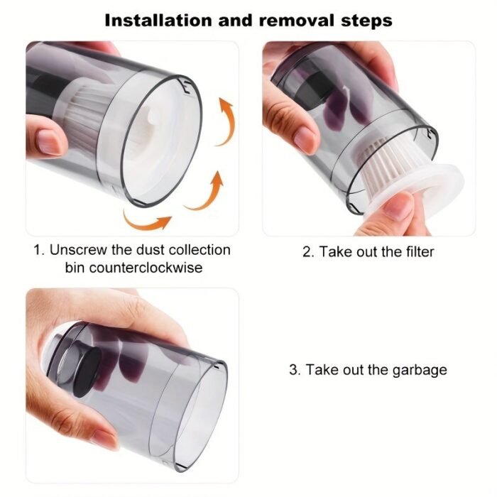 1/3/5Pcs Multi-Purpose Car Vacuum Filter - Durable, Washable And Reusable - Enhances The Suction Power And Performance Of Your Handheld Vacuum - Image 7