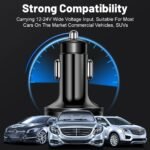 Datangwin, 6-In-1 Fast Car Charger With Usb-C, Dual Pd & Qc3.0, 4 Usb Ports, Voltage Display - Compatible With Iphone, Samsung, Huawei, Xiaomi - Matte Finish, Portable Charger, Car Charge, Without Battery - Image 7