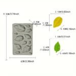 Silicone Leaf Shape Candy Mold, 3D Resin Casting Cuboid Molds For Diy Cake Decorating, Fondant, Gum Paste, Baking Tools, Kitchen Gadgets - 1 Pc - Image 5