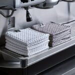 3Pcs Barista Towels For Coffee Machines And Tea Shops - Strong Absorbency, Durable Non-Woven Polyester Cleaning Cloths For Wiping Milk And Spills - Small Square Grey Dish Towels - Image 4