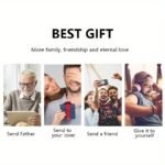 1Pc Men'S Elegant Faux Leather Slim Wallet - Geometric Pattern, Large Capacity With Multiple Card Slots, Durable Black Design - Ideal Father'S Day Gift For Men - Image 11