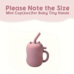(Cat) Tiny Youngsters Learning Cup, Soft Rubber Training Cup 6Oz, Portable Feeding Cup With Lid & Straw (Leak Proof, Including Cute Stopper), Food Grade Silicone Cup For Beginner, Easy To Grasp, Easy To Clean,Christmas And Thanksgiving Gifts - Image 17