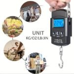 1Pc Portable Electronic Luggage Scale, Home Travel Luggage Scaledigital Handheld Luggage Hanging Baggage Scale, Hand Scale, Mini Portable Electronic Scale, Travel Must Haves, Kitchen Scale, Maximum Load 49.9Kg - Image 2