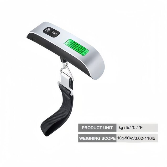 A Tool For Measuring The Weight Of Luggage When Traveling, With A Portable Digital Lcd Display, Capable Of Weighing Up To 110Lb/50Kg. - Image 3