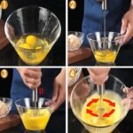 1Pc Multifunctional Stainless Steel Whisk & Milk Frother, Home Baking Tools, Cream Egg Hand Blender, Household Push Blender Blender - Egg Whisk, Milk Frother, Hand Push Blender Blender Multi-Tool Eid Al-Adha Mubarak - Image 4