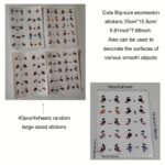 108Pcs/72Pcs/36Pcs Cute Expression Stickers Can Be Affixed To Water Cups, Books And Home Appliances Decoration Stickers, Mobile Phone Tables And Chairs Stickers, To Send Friends And Family Birthday Gifts, Big Size Sticker 20Pcs/30Pcs/40Pcs/60Pcs/80Pcs - Image 3