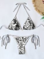 Blue And White Porcelain Women'S Fashion Bikini Swimsuit - Image 3