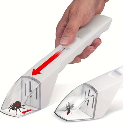Easy-Grip Handheld Bug Catcher - Ideal For Mosquitoes, Flies & Spiders | Durable Plastic Insect Control Tool