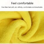Ultra-Soft Double-Layer Thick Coral Fleece Car Wash Towel - Highly Absorbent, Lint-Free, Yellow & Gray With "Soft" & "No Harm To Car Paint" Messages, Ideal For Auto Detailing & Cleaning - Image 8