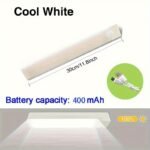 1Pc White & Warm White Motion Sensor Led Light - Magnetic Usb Rechargeable, 10.01Cm-50.01Cm Range, Battery/Usb Powered, No Drill Required For Rv, Kitchen, Wardrobe, Bedroom, Under Cabinet & Night Light - Image 7