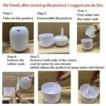 1Pc Silent Humidifier With Night Light - No Fog, Compact Design For Baby'S Breathing, Moisturizing & Caring, Perfect For Bedrooms & Offices, Ideal Spring Festival Gift, Portable Humidifier, Office Humidity Solution, Modern Humidifier, Smooth Surface Humidifier - Image 9