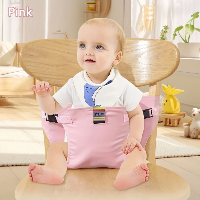 1Pc Children'S Dining Safety Belt For High Chairs, Foldable And Adjustable Buckle Design, Protective Gear For Babies Aged 0-3 Years During Travel, Outings, And Family Meals - Image 9
