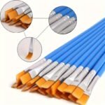 20 Pack Of Professional Synthetic Brushes For Oil, Acrylic, And Watercolor Painting - High-Quality Wooden Handles, Suitable For Fine Art And Crafts - Image 5