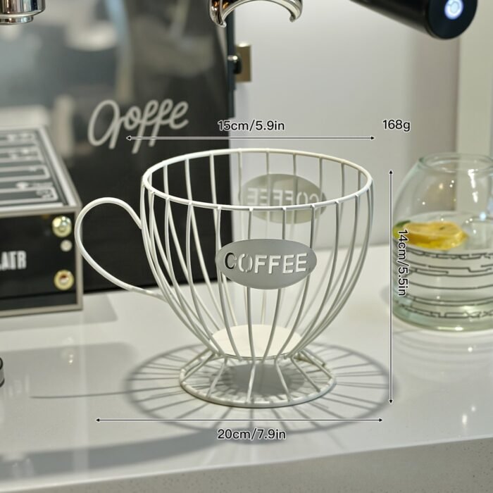 1Pc Nordic Style Coffee Capsule Rack Light Luxury Home Snack Candy Storage Rack Coffee Shop Bar Display Rack - Image 7