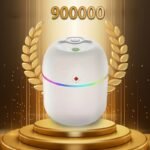 Usb-Powered Humidifier - Modern White Design With Colorful Accents, Ideal For Bedroom, Living Room, Desk, And Car - Enhances Ambiance With Soft Glow, Bedroom Humidifier | Modern Humidifier | Usb Powered Device, Humidifier For Home
