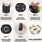 1Pc/2Pcs Intelligent Sensing Electric Grinder, Electric Salt And Pepper Grinder, Automatic Black Pepper Grinder, White Pepper Grinder, Convenient, Durable And High-Looking Electric Grinder, Suitable For Home Kitchen, Parties And Dinners - Image 9