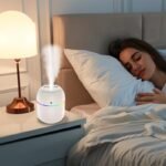 Usb-Powered Humidifier - Modern White Design With Colorful Accents, Ideal For Bedroom, Living Room, Desk, And Car - Enhances Ambiance With Soft Glow, Bedroom Humidifier | Modern Humidifier | Usb Powered Device, Humidifier For Home - Image 5