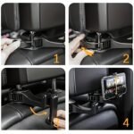 1Pc Adjustable Car Seat Phone Holder With Headrest Mount - Durable Abs Material, Waterproof, Auto Vehicle Compatible, Secure Grip For Road Trips And Commuting, Phone Holder For Car - Image 9