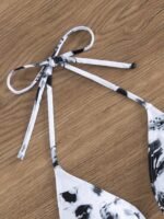 Allover Print Triangle 2 Piece Set Bikini, Halter V Neck High Cut Swimsuits, Women'S Swimwear & Clothing - Image 5