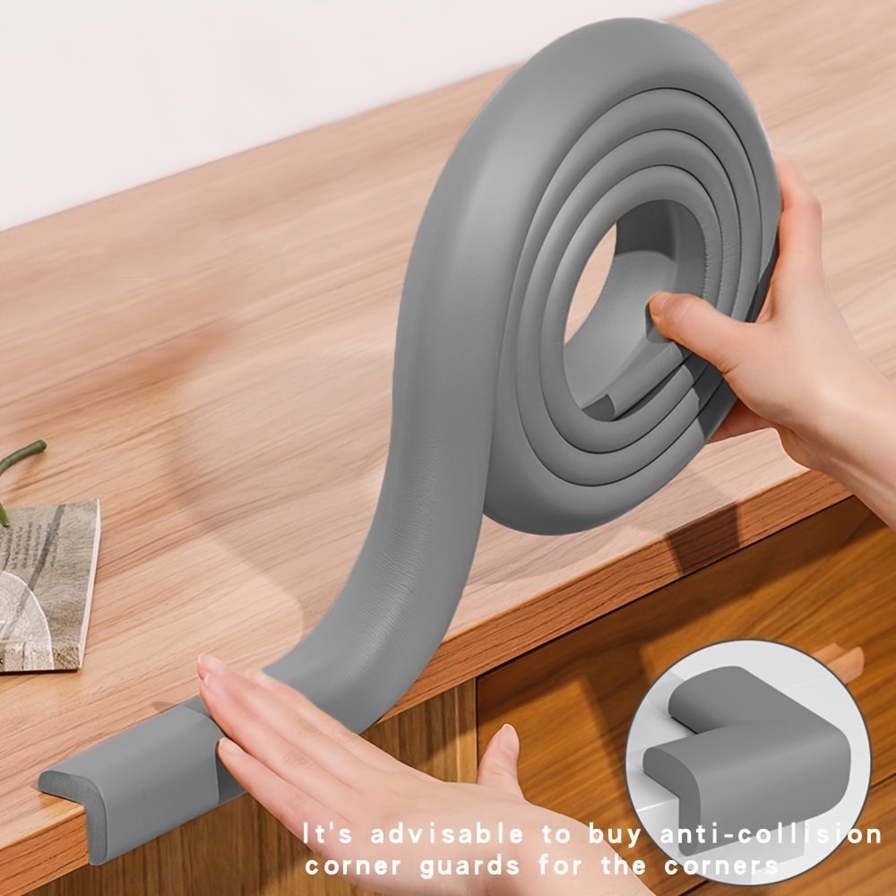 product-fancy-b50e3119-6068-467c-9e99-851d27909860.jpg 2-Meter Baby Safety Corner Protector, Non-Toxic Child Table Edge Guard, Wall And Bed Corners Foam Adhesive Strip For Impact Protection - Image 1