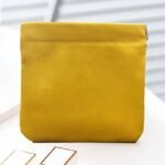 1Pc High Quality Mini Storage Pouch - Self-Closing Lightweight Travel Organizer For Coins, Lipstick, Makeup - Compact Multi-Functional Clutch In Sky Blue, Orange, Pink, Green, Vibrant Color Selection | Smooth Texture Finish, High Quality Bag - Image 3