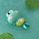 1Pc Cute Wind-Up Animal Frog Water Spray Toy, 12.5Cm Plastic Bath Toy With Water-Squirting Head For Shower And Swimming Pool Fun, Available In Pink, Blue, Green - Image 11